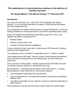 Read a transcript - National Audit Office