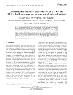 Conformational analysis of cyclo(Phe-Ser) by UV