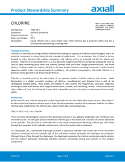 Chlorine - Axiall Corporation