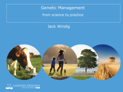 Genetic Management