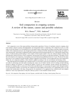 Soil compaction in cropping systems A review of the nature, causes