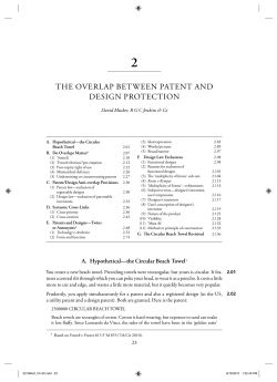 the overlap between patent and design protection - Beck-Shop