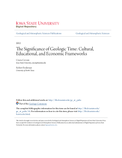 The Significance of Geologic Time - Iowa State University Digital