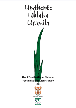 First South African National Youth Risk Behaviour Survey