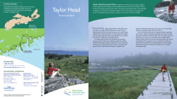 the park brochure. - Nova Scotia Provincial Parks
