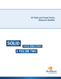 ID Theft and Fraud Victim Resource Booklet