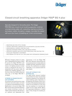 Closed-circuit breathing apparatus Dr&auml;ger PSS&reg; BG 4 plus