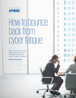 How to bounce back from cyber fatigue