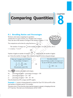 Comparing Quantities