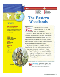 The Eastern Woodlands - SES - 4th Grade Planning Team!