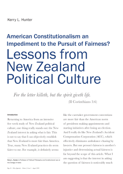 American Constitutionalism an Impediment to the Pursuit of Fairness?