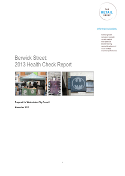 Berwick Street - Westminster City Council