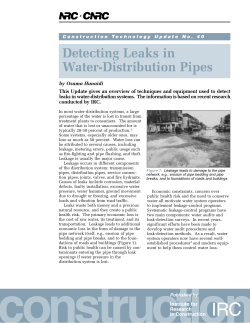 Detecting Leaks in Water-Distribution Pipes