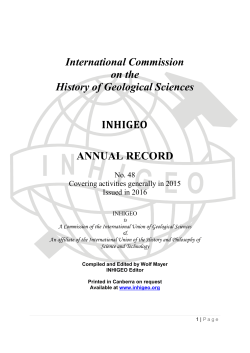 International Commission on the History of Geological Sciences