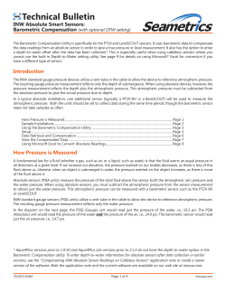 Barometric Compensation