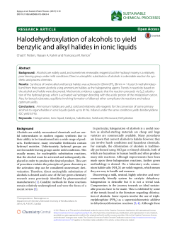 Halodehydroxylation of alcohols to yield benzylic and alkyl halides