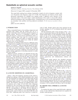 Basketballs as spherical acoustic cavities