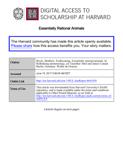 Rational Animals - Harvard University