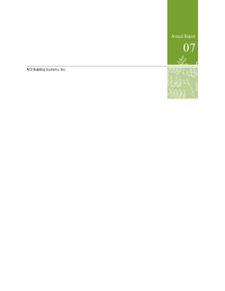Annual Report - NCI Building Systems