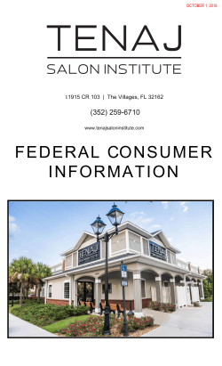 FEDERAL CONSUMER INFORMATION