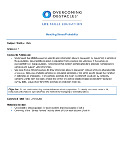 Handling Stress/Probability