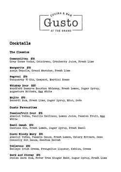 Cocktails - SKYCITY Auckland