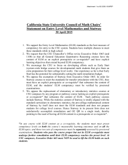 Attachment 1 - California State University