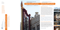 advancing today`s artists - Alliance of Artists Communities