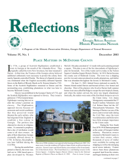 December 2003 - Georgia Historic Preservation Division