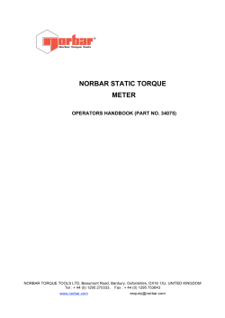 norbar static torque meter