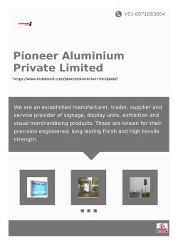 Private Limited Pioneer Aluminium