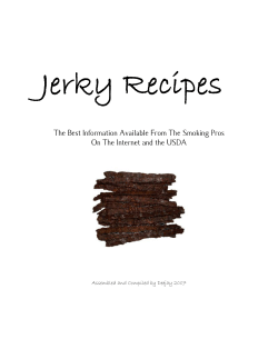 Jerky Recipes - Deejay`s Smoke Pit