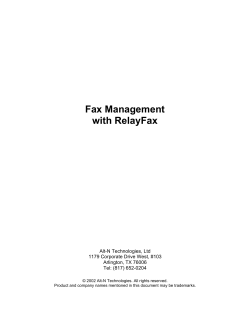 Fax Management with RelayFax