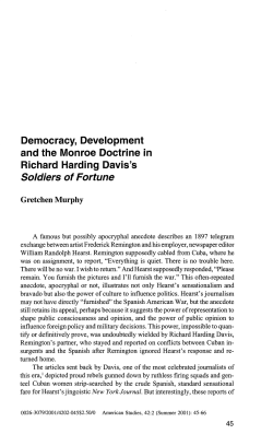 Democracy, Development and the Monroe Doctrine