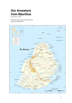 Our Ancestors from Mauritius