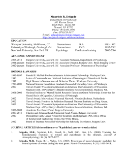 Dr. Delgado`s CV - Learning Research and Development Center