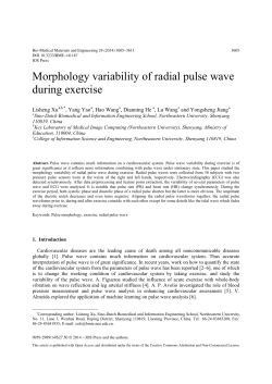 Morphology variability of radial pulse wave