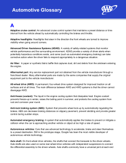 AAA Auto Repair Glossary