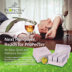 Next Hangover, Reach for ProPectin&reg;