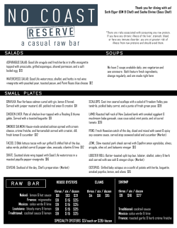 No Coast Dinner Menu 2.2 3.16.15 copy
