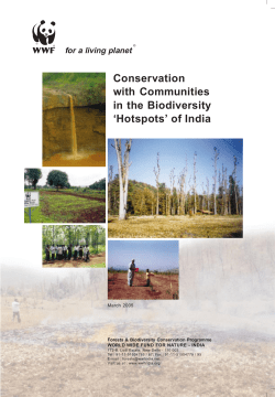Conservation with Communities in the Biodiversity - WWF
