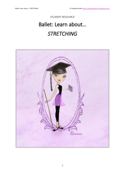 Ballet: Learn about&hellip; STRETCHING - georginabutler