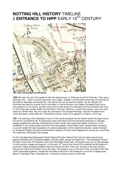 NOTTING HILL HISTORY TIMELINE 2 ENTRANCE TO HIPP EARLY