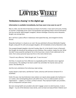 Ambulance chasing in the digital age