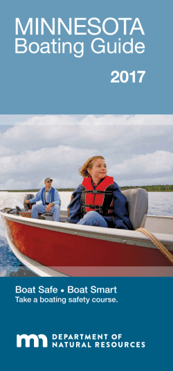 2017 Boating Guide - City of Prior Lake