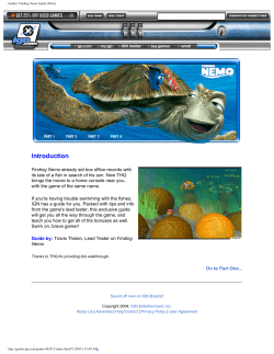 Guides: Finding Nemo Guide (Xbox)