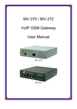 MV-370/372 Manual