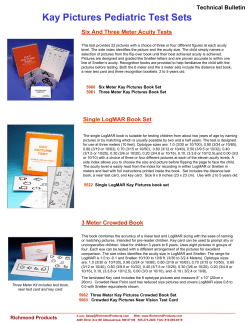 Kay Pictures Pediatric Test Sets