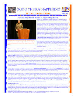 good things happening - Mitchell High School