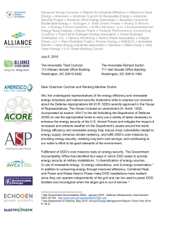 Advanced Energy Economy Alliance for Industrial Efficiency Alliance